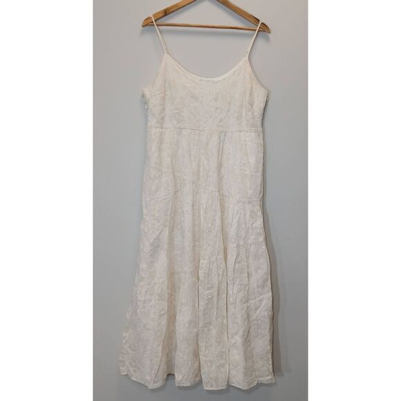 Club Monaco Dresses & Skirts - Club Monaco womens medium maxi dress tiered cream boho floral Coastal travel sun
